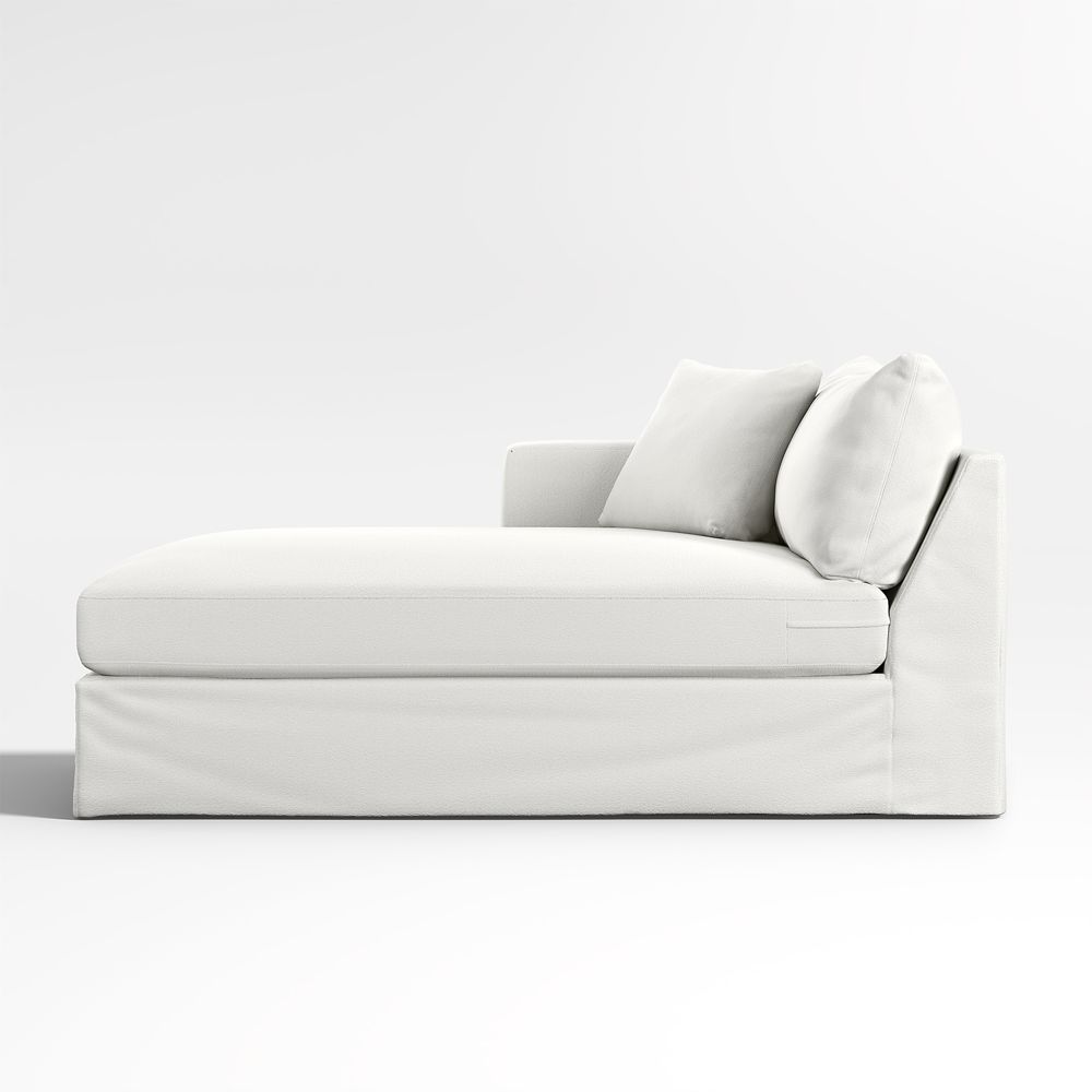 Willow II Left-Arm Chaise Lounge Slipcovered Sectional Piece