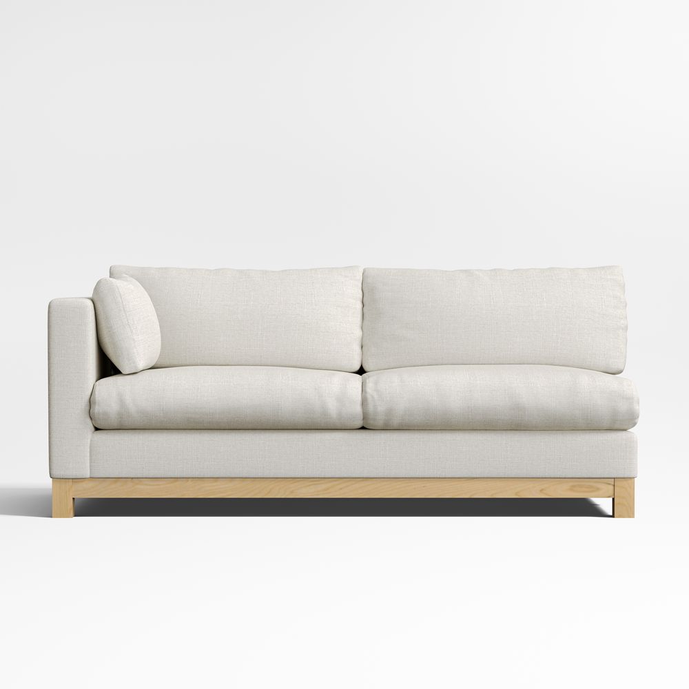 Pacific Wood Base Left-Arm Sofa Sectional Piece
