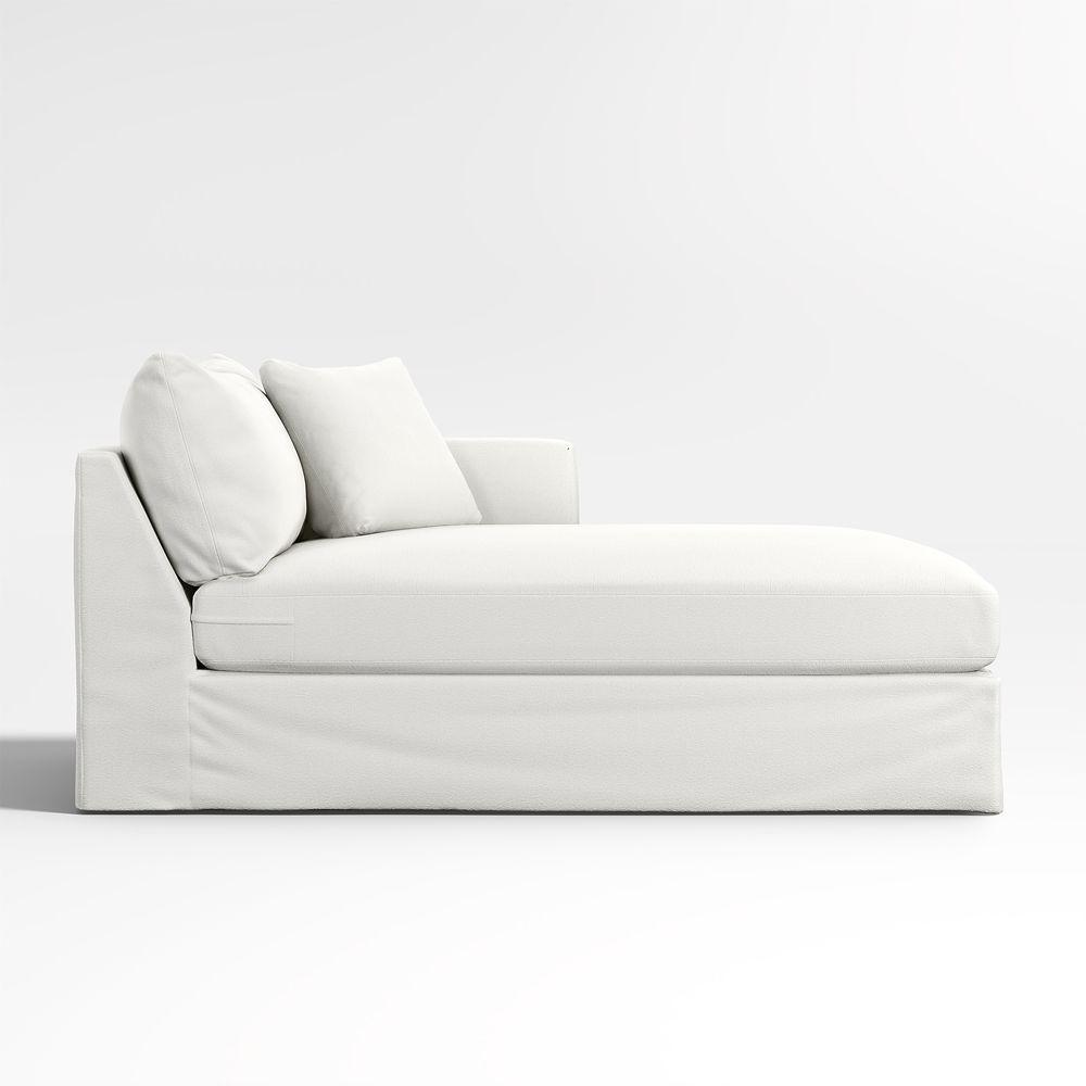 Willow II Right-Arm Chaise Lounge Slipcovered Sectional Piece