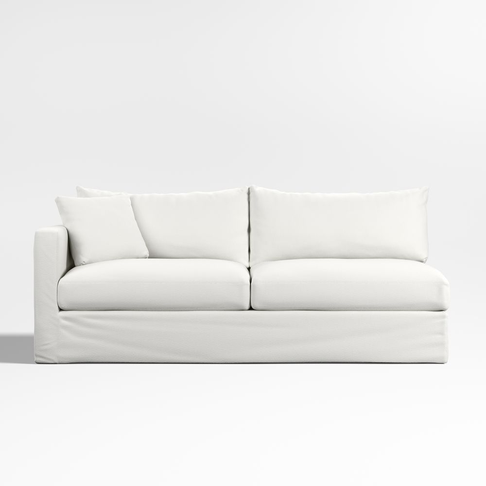 Willow II Left-Arm Sofa Slipcovered Sectional Piece