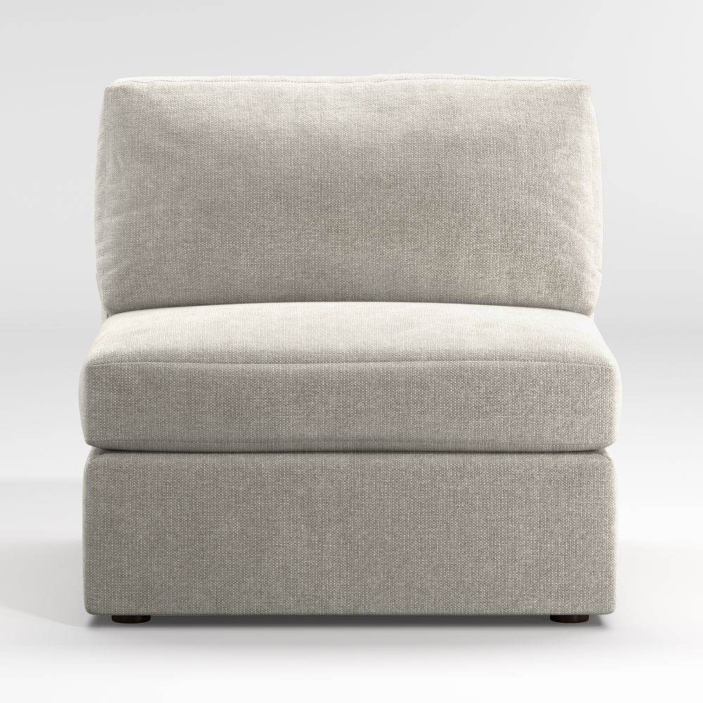 Notch Armless Chair Sectional Piece