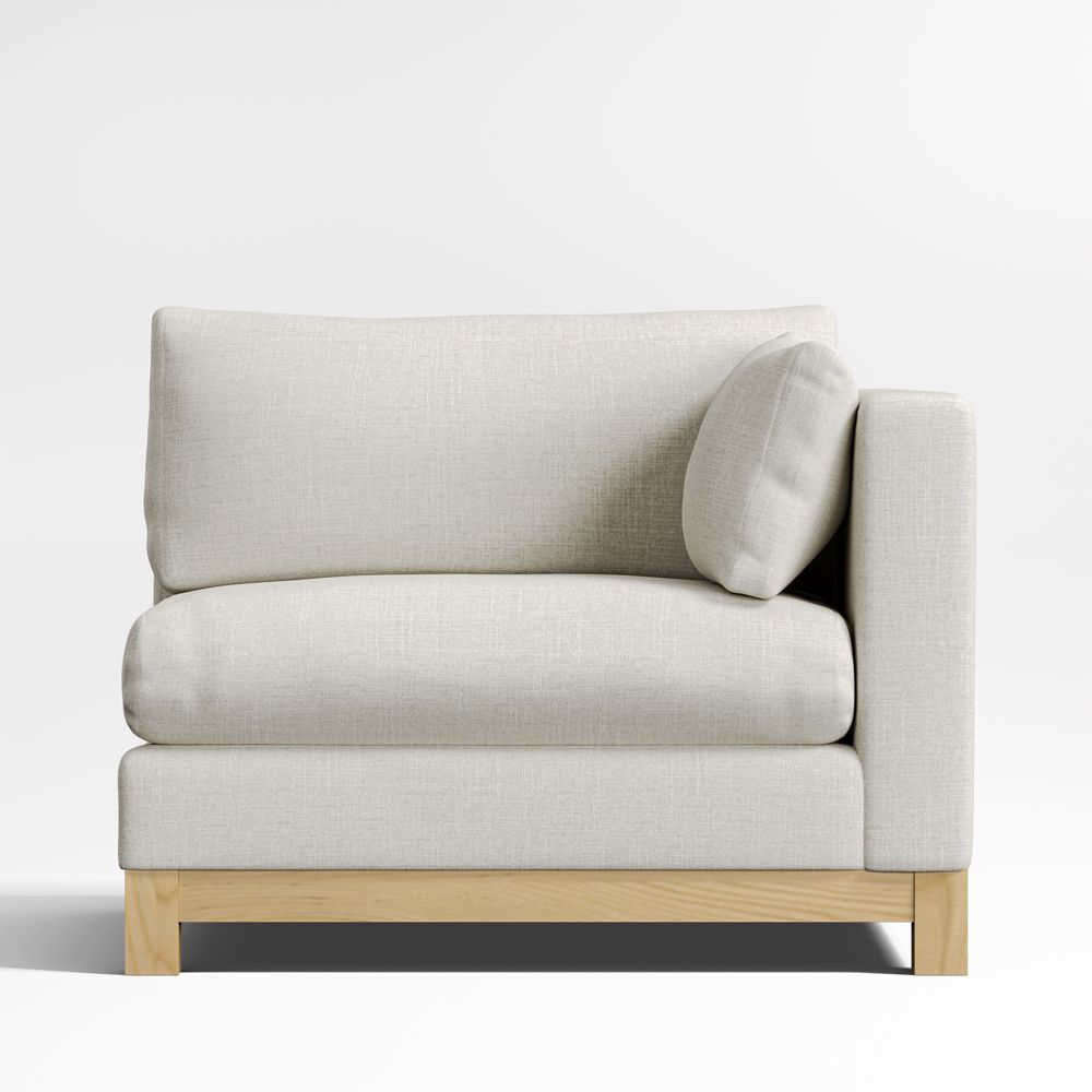 Pacific Wood Base Right-Arm Chair Sectional Piece