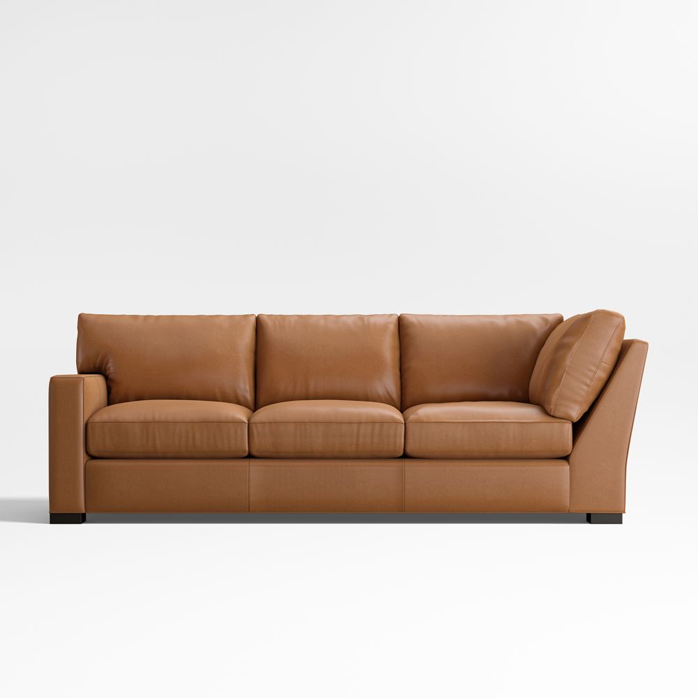 Axis Classic Leather Left-Arm Corner Sofa Sectional Piece