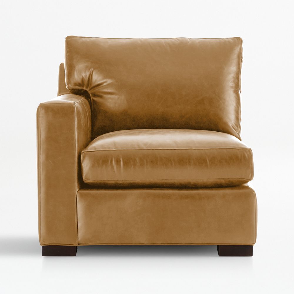 Axis Leather Left-Arm Chair Sectional Piece