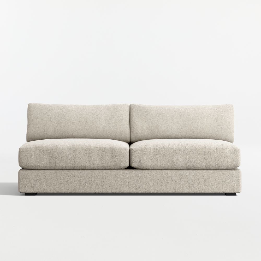 Oceanside Low Armless Sofa Sectional Piece