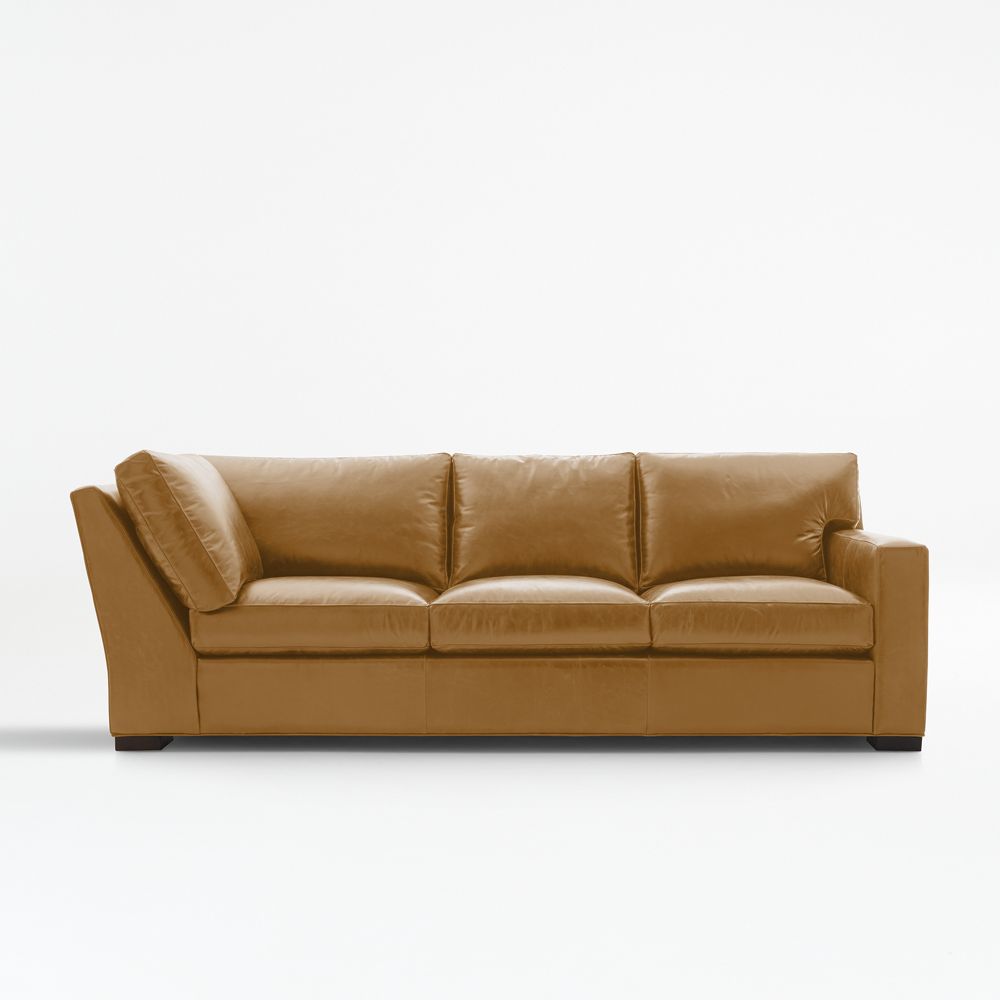 Axis Leather Right-Arm Corner Sofa Sectional Piece