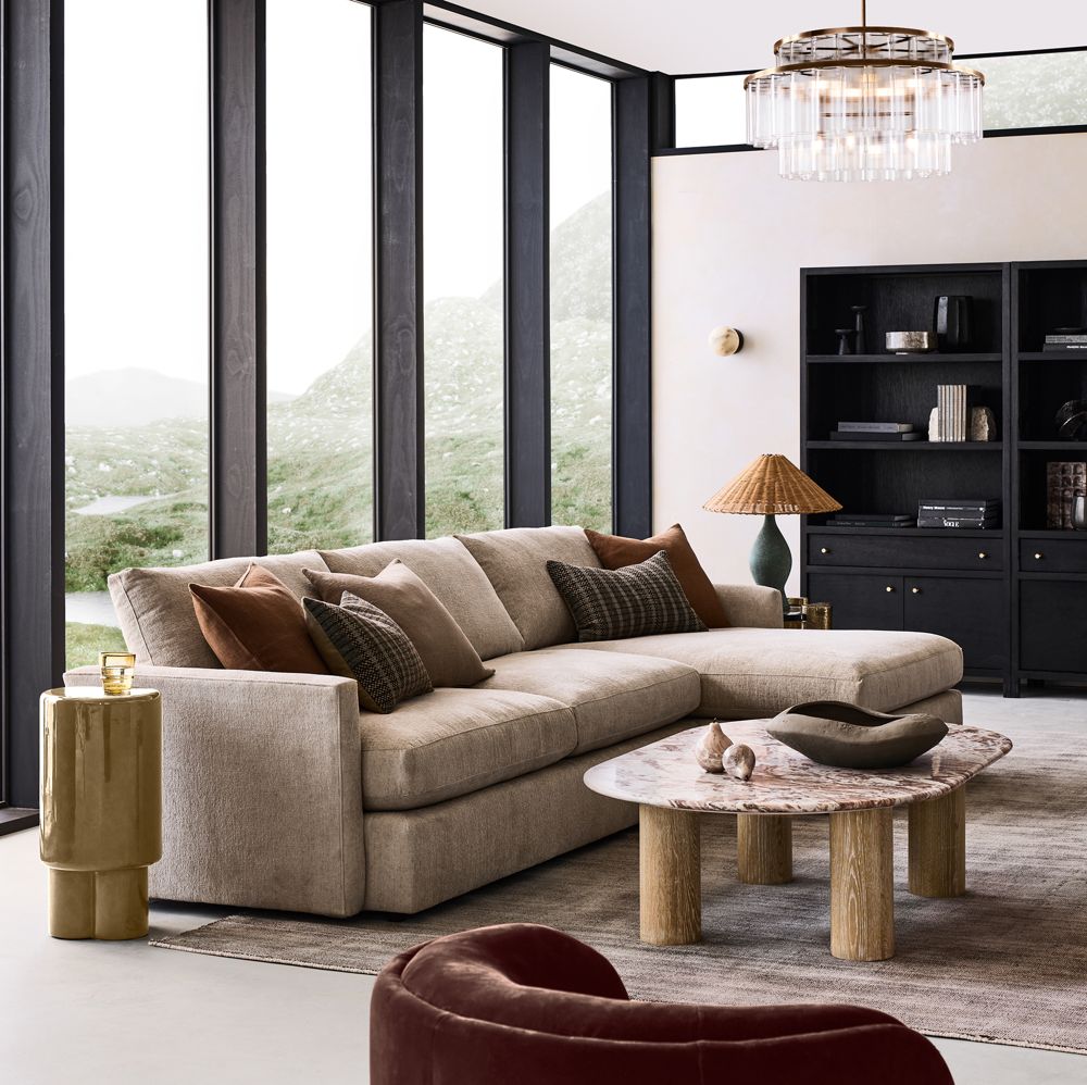 Lounge Deep 2-Piece Sectional Sofa with Chaise Lounge- Image 2
