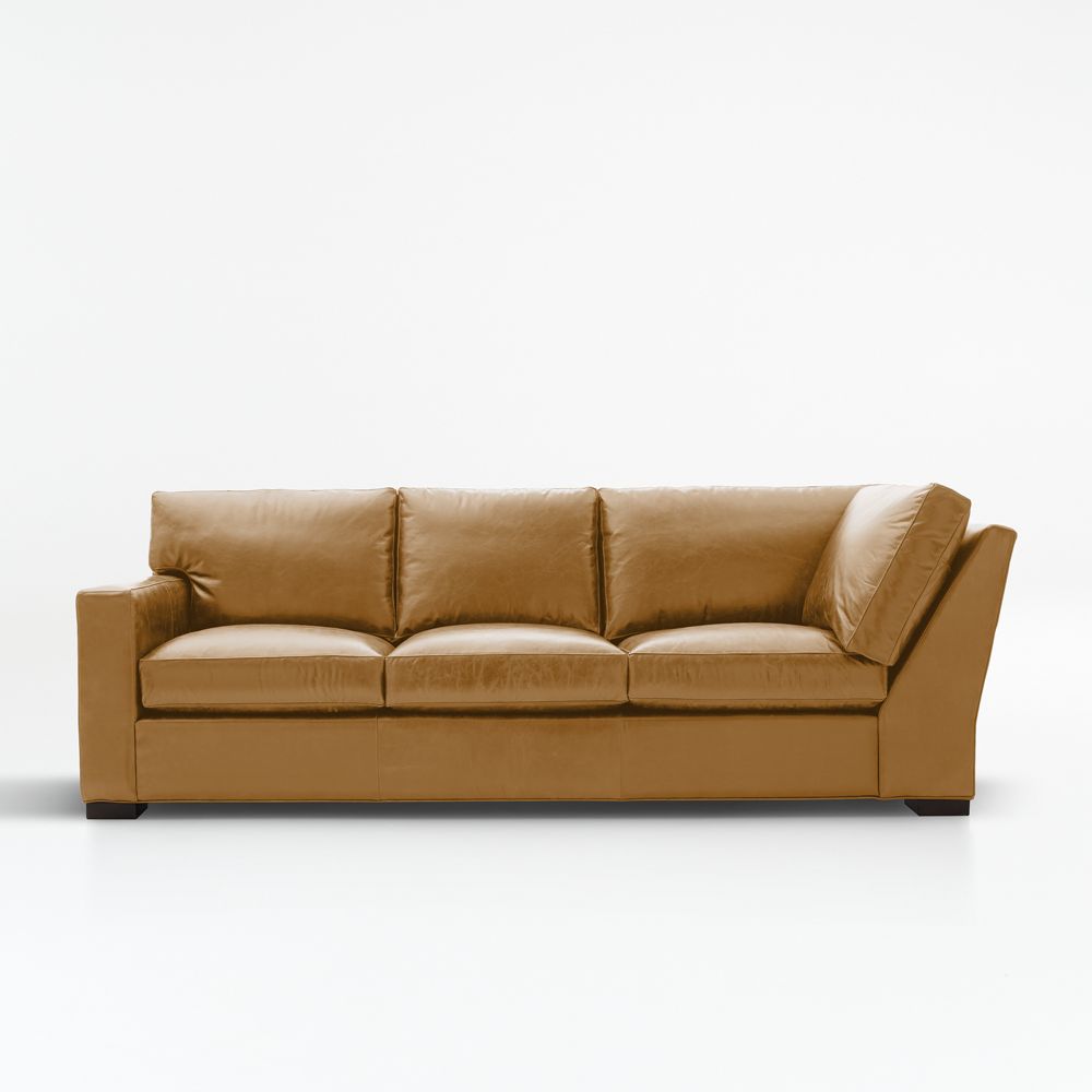 Axis Leather Left-Arm Corner Sofa Sectional Piece