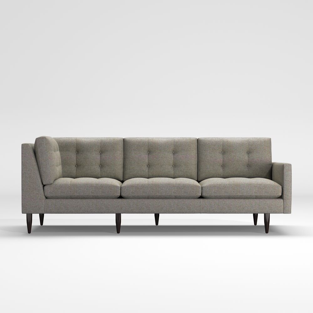 Petrie Midcentury Right-Arm Corner Sofa Sectional Piece