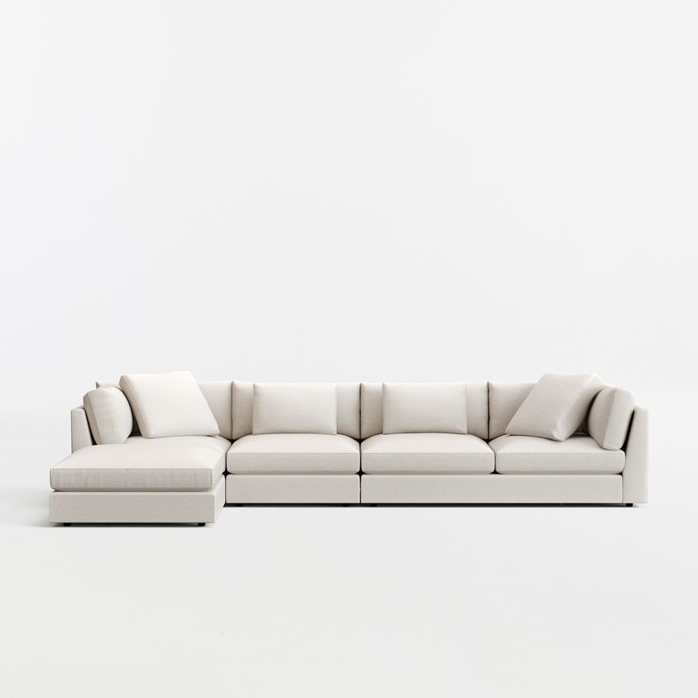 Monterey Modular 4-Piece Reversible Sectional Sofa with Ottoman