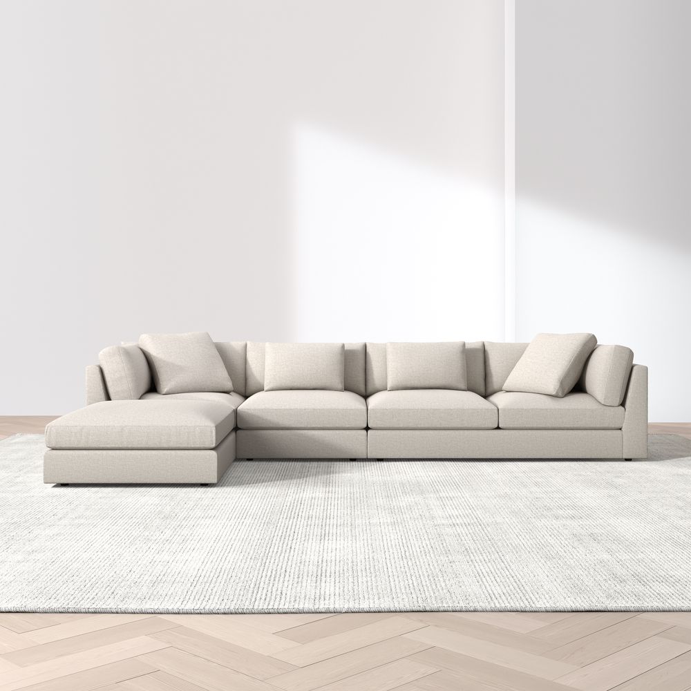 Monterey Modular 4-Piece Reversible Sectional Sofa with Ottoman- Image 2