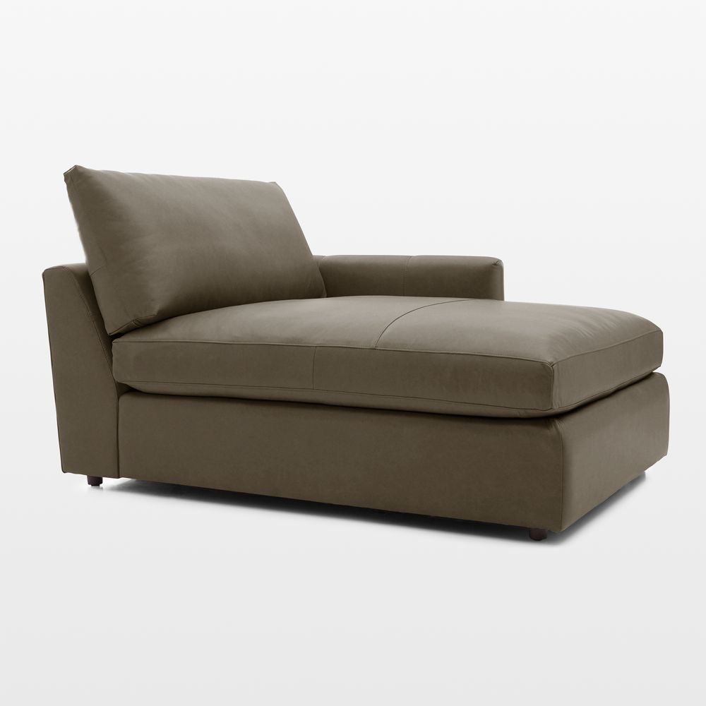 Lounge Leather Right-Arm Chaise Lounge