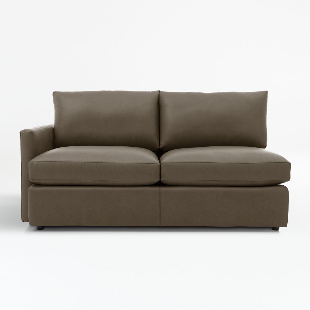 Lounge Leather Left-Arm Apartment Sofa
