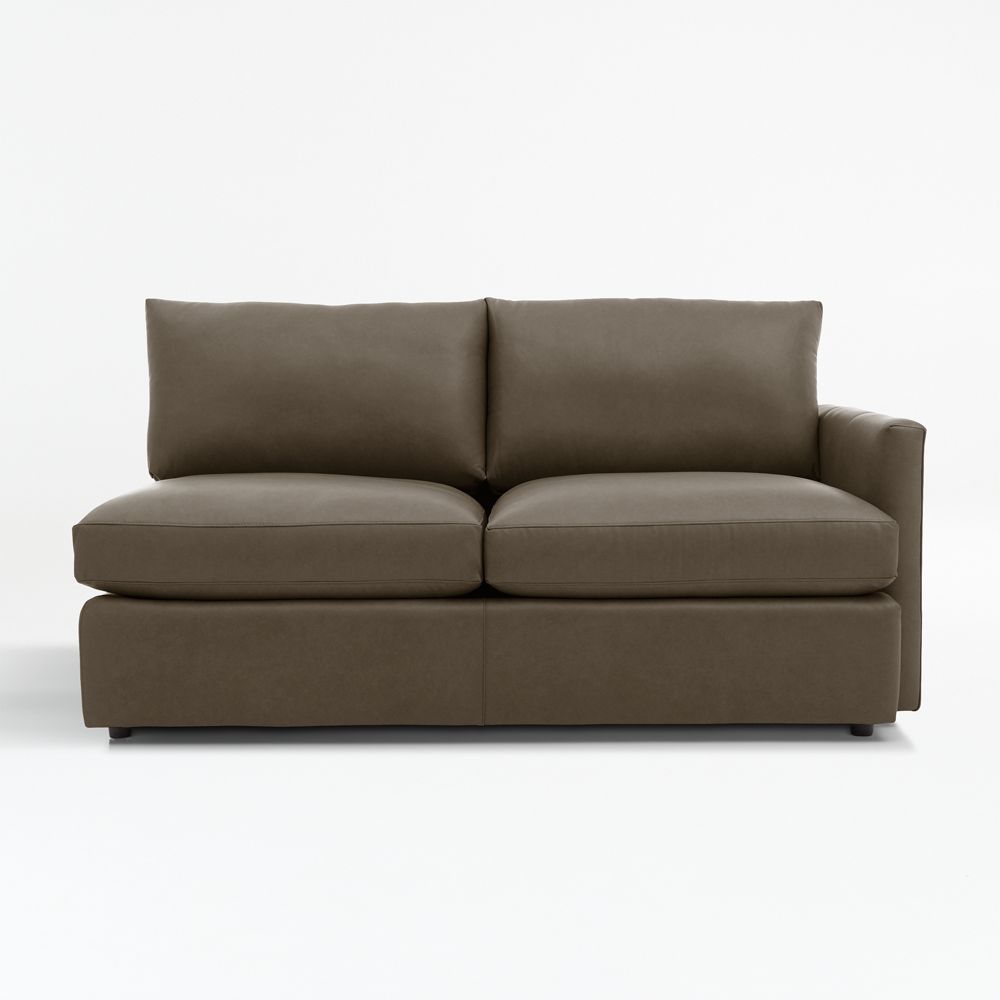 Lounge Leather Right-Arm Apartment Sofa