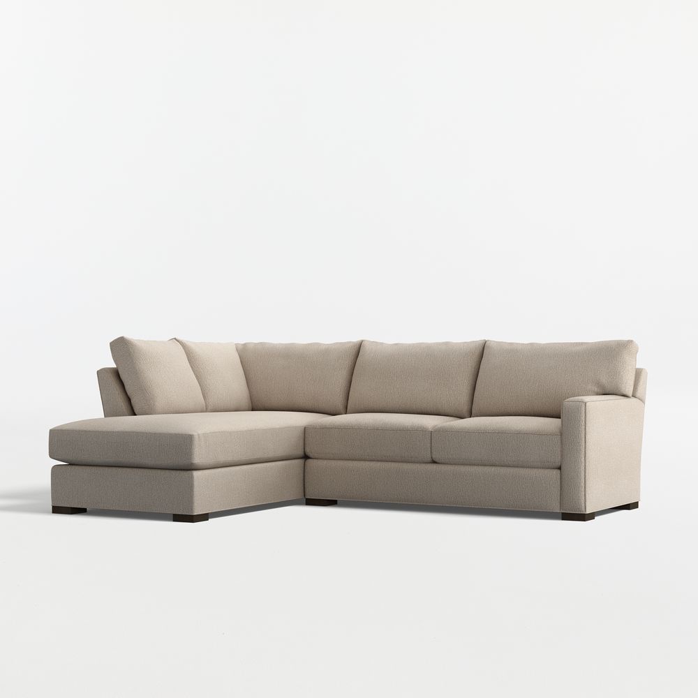 Axis Classic 2-Piece L-Shaped Sectional Sofa with Corner Bumper