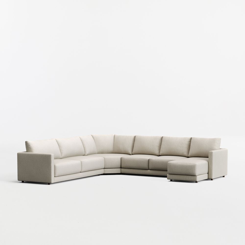 Gather 4-Piece L-Shaped Wedge Sectional Sofa with Chaise Lounge