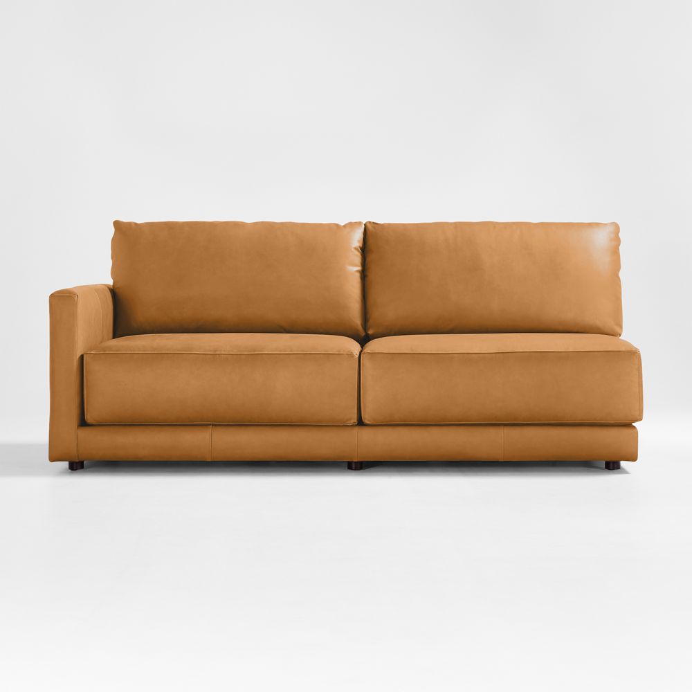 Gather Leather Left-Arm Sofa Sectional Piece