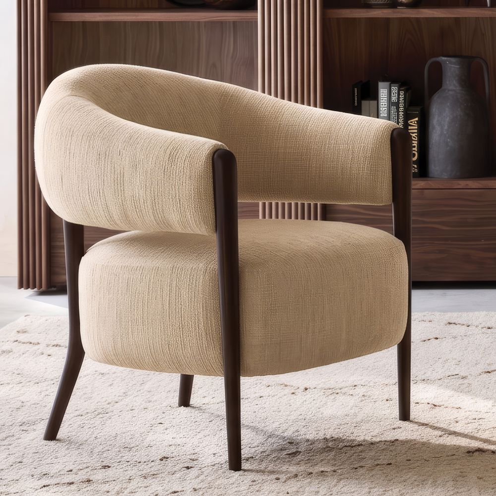 Santi Wood Accent Chair