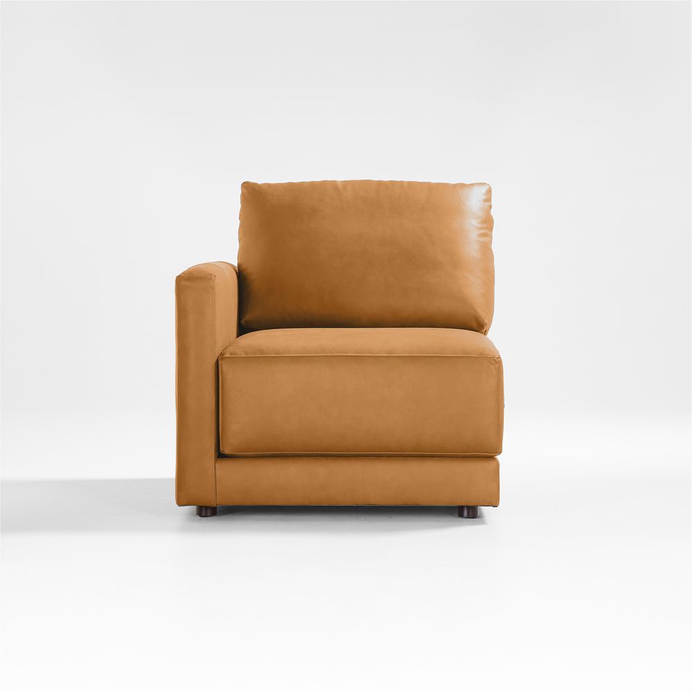 Gather Leather Left-Arm Chair Sectional Piece