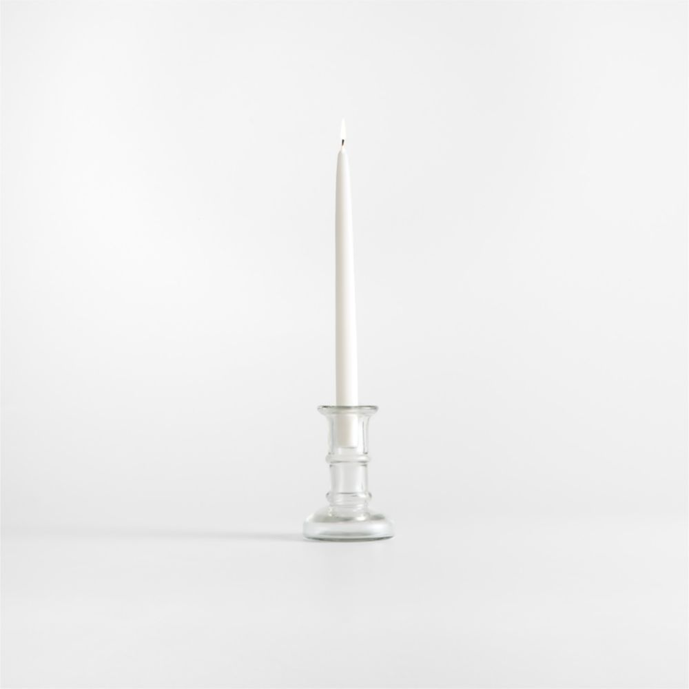 Kati Clear Glass Taper Candle Holders