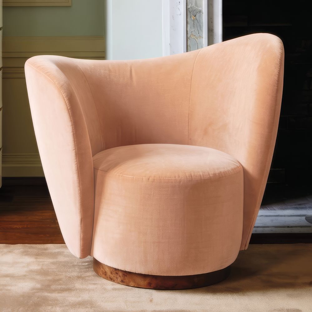 Salon Swivel Accent Chair by Laura Harrier and Tiffany Howell