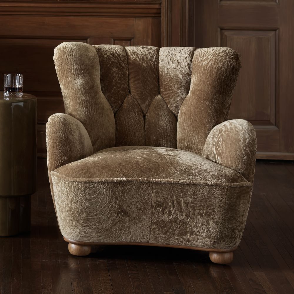 Yates Shearling Accent Chair