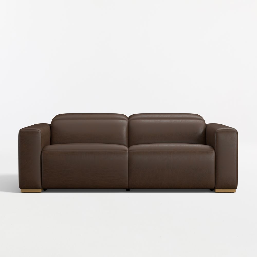 Drift Power Reclining Leather Sofa (87"-120.5")