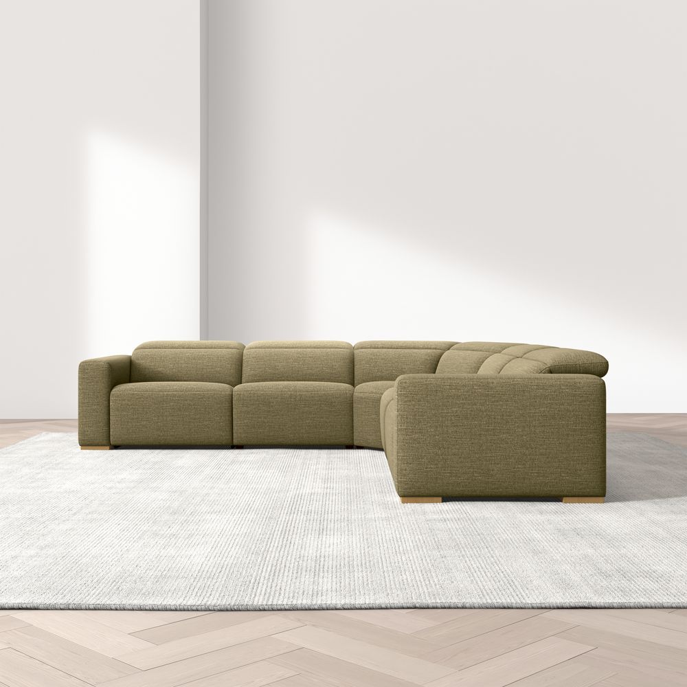 Drift 5-Piece L-Shaped Power Triple-Reclining Sectional Sofa