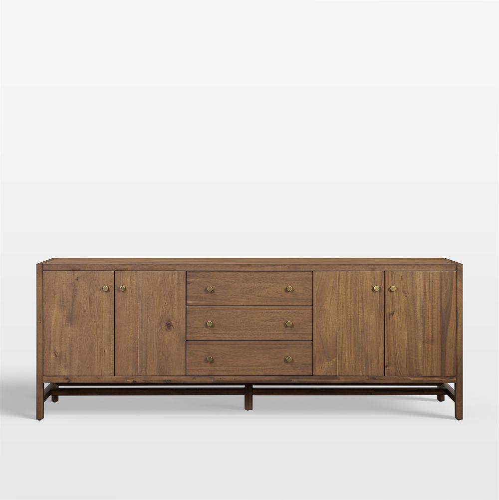 Winston 78" Saddle Tan Wood Media Console