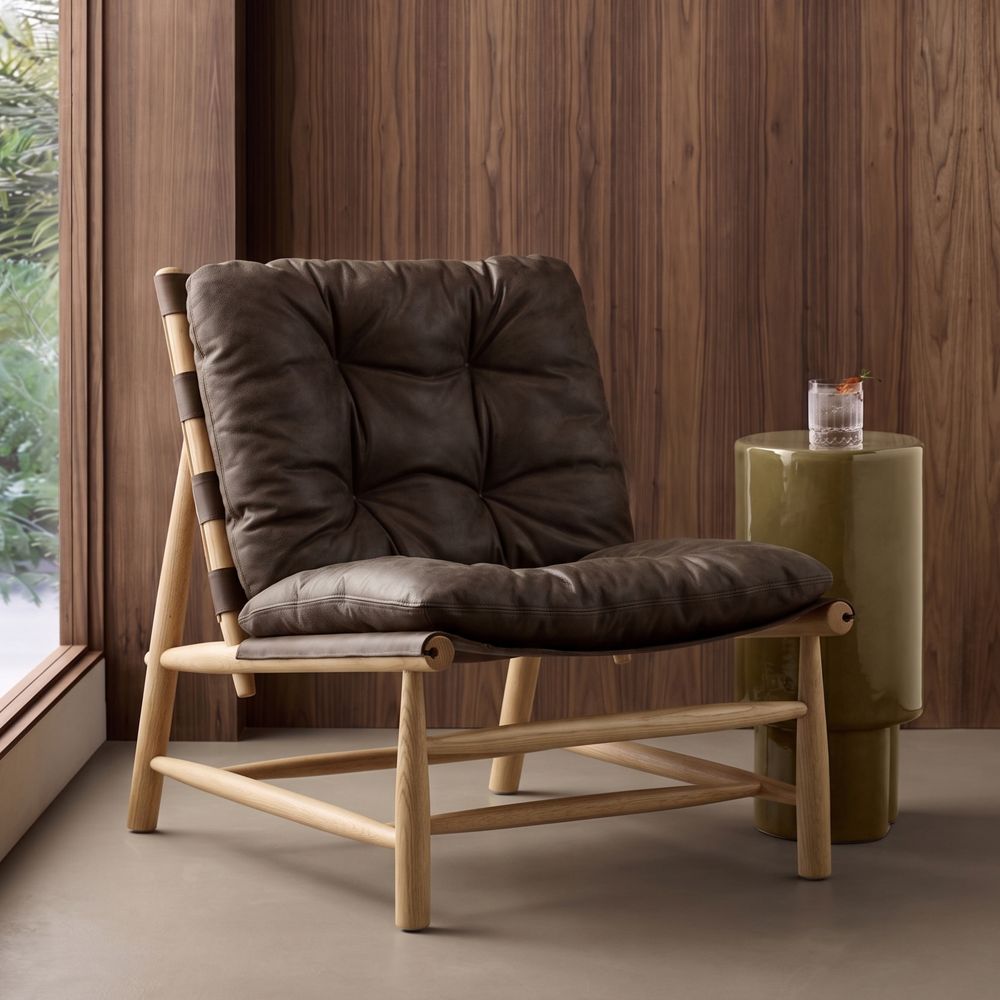 Henning Leather Accent Chair