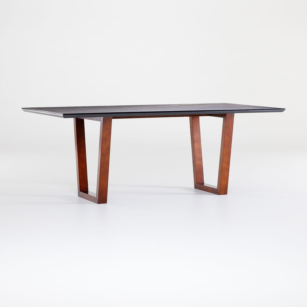 Giada 79" Black Porcelain Table