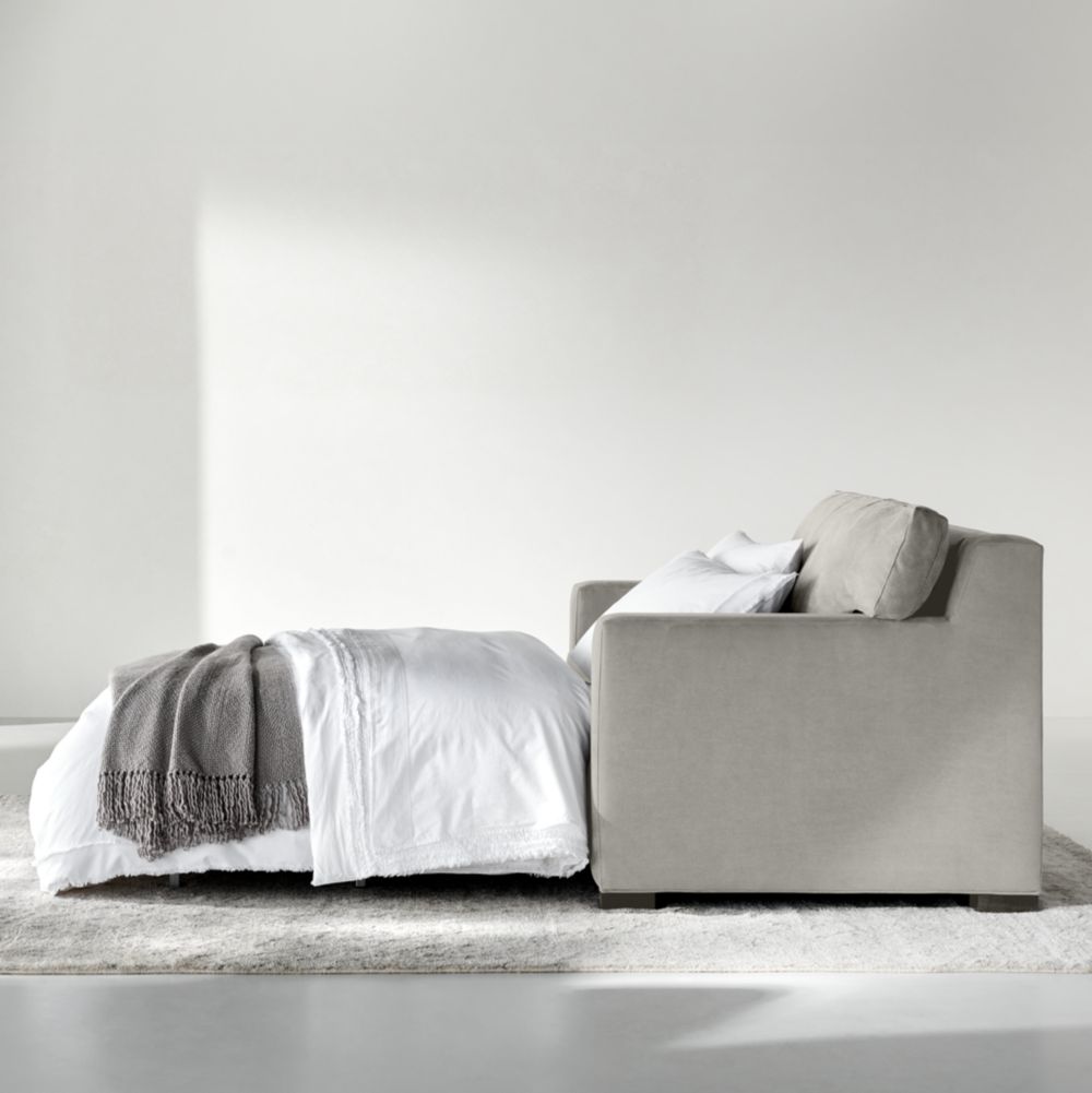 Axis 88" Reversible Storage Chaise Lounge Queen Sleeper Sectional Sofa- Image 2