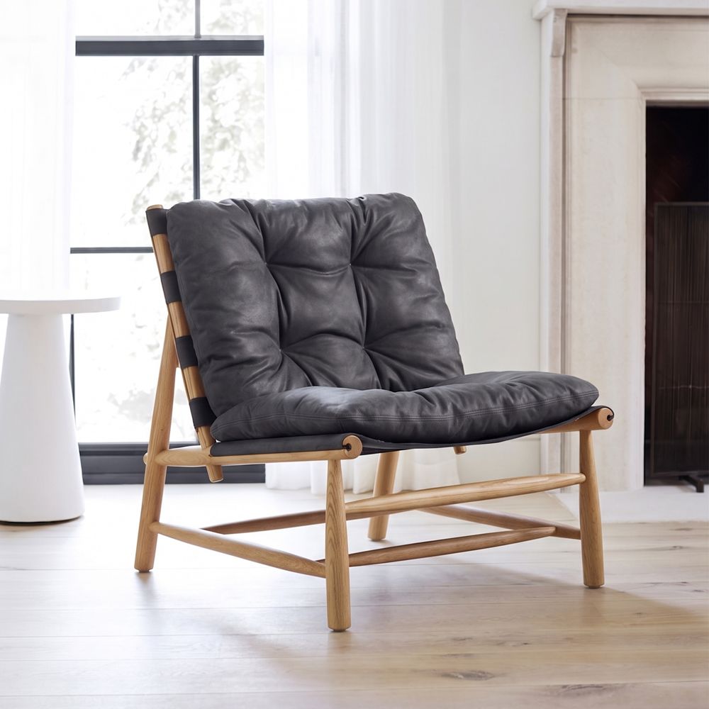 Henning Leather Accent Chair