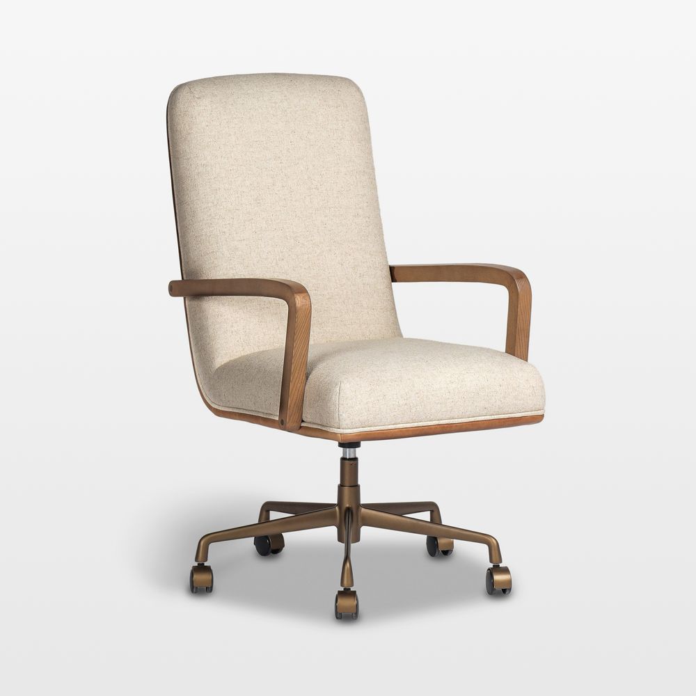 Timeo Leather and Upholstered Office Chair