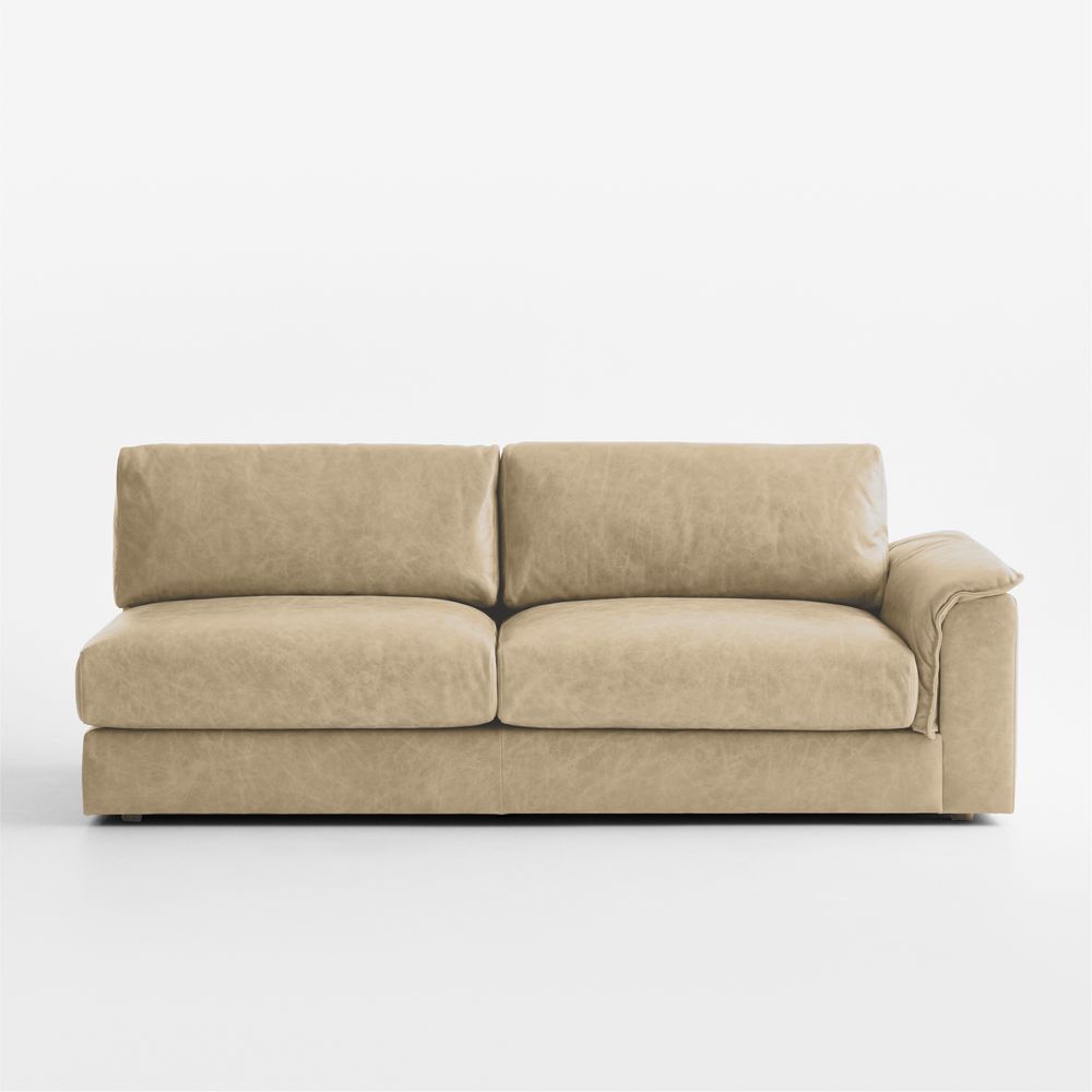 Wythe Leather Right-Arm Sofa Sectional Piece