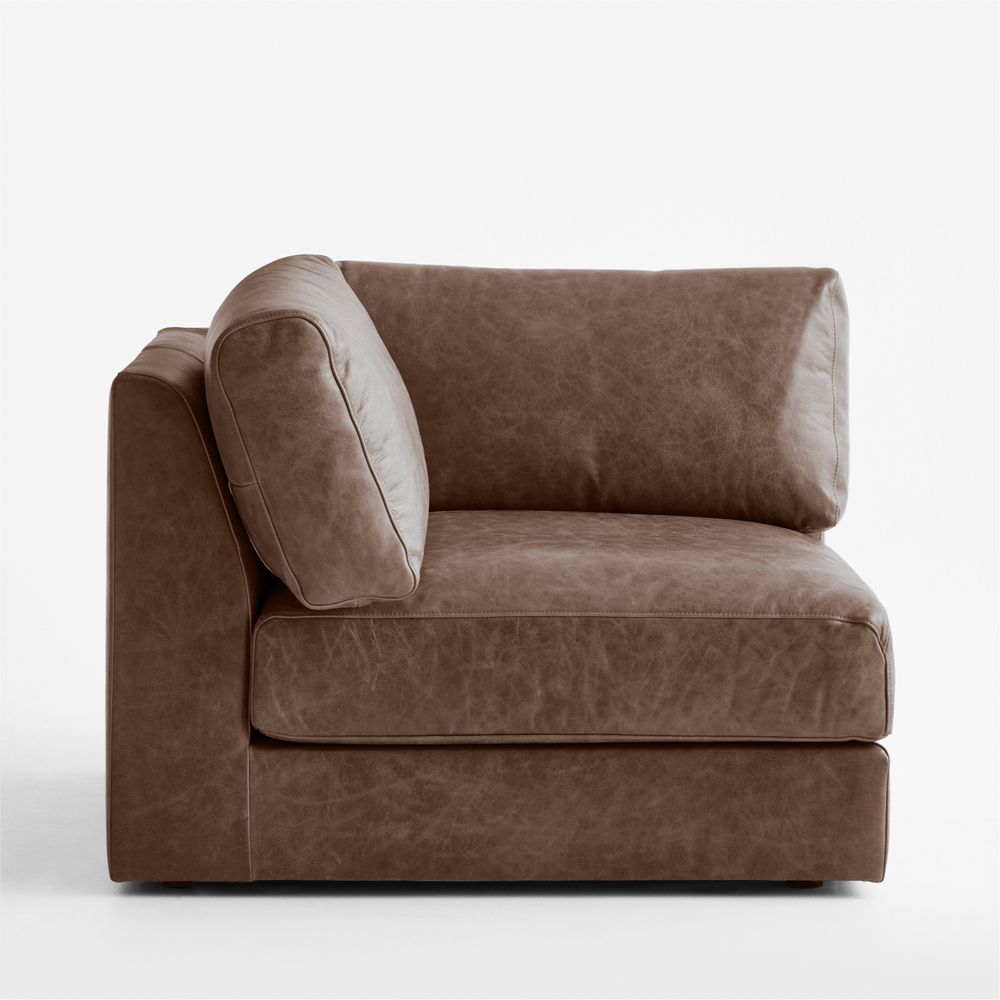 Wythe Leather Corner Chair