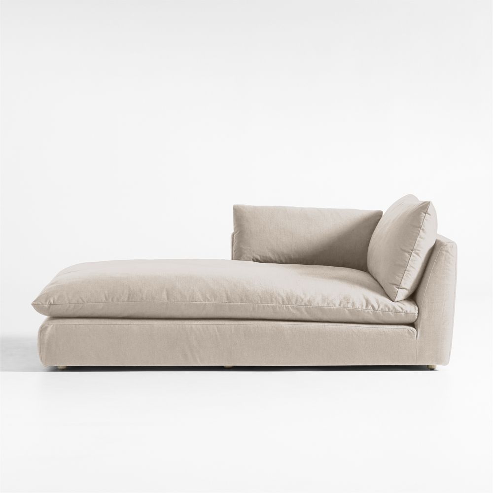 Unwind Left-Arm Chaise Lounge Slipcovered Sectional Piece