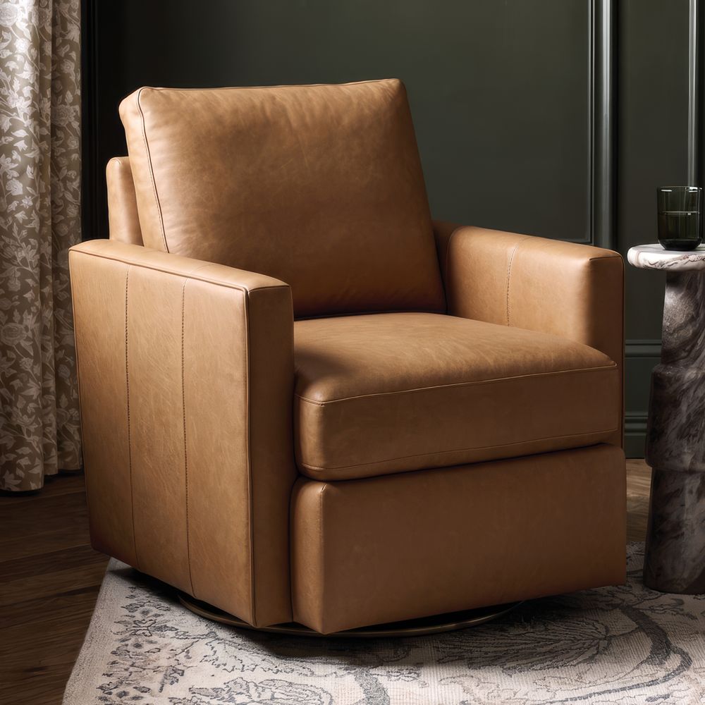 Tillery 35.75" Leather Power Recliner Chair