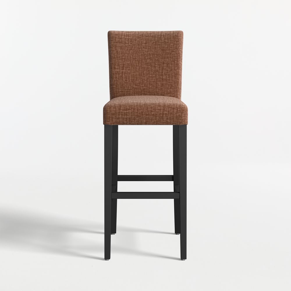 Lowe Doux Sienna Upholstered Stools with Ebony Wood Legs