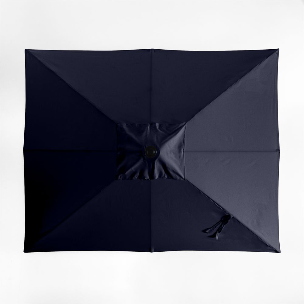 10' Rectangle Sunbrella Canvas Navy Blue Outdoor Patio Umbrella Cover