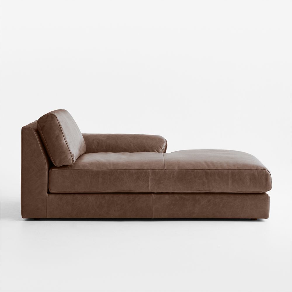 Wythe Leather Right-Arm Chaise Lounge