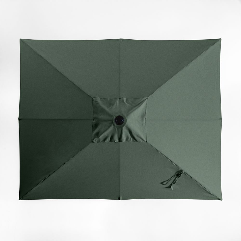10' Rectangle Sunbrella Cast Ivy Green Outdoor Patio Umbrella Cover