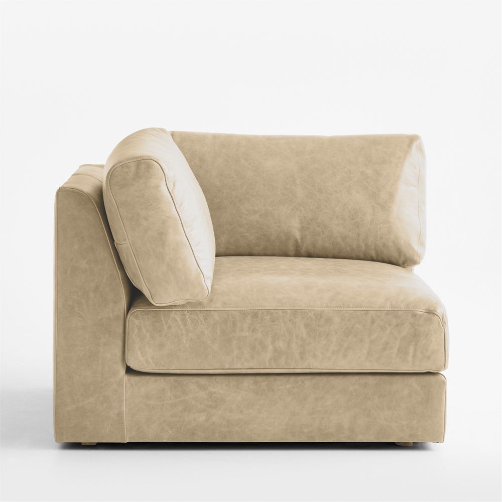 Wythe Leather Corner Chair Sectional Piece
