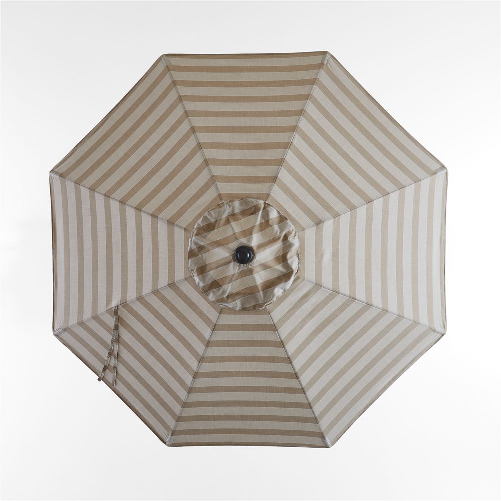 10' Round Sunbrella Range Dune Stripe Outdoor Patio Umbrella Cover