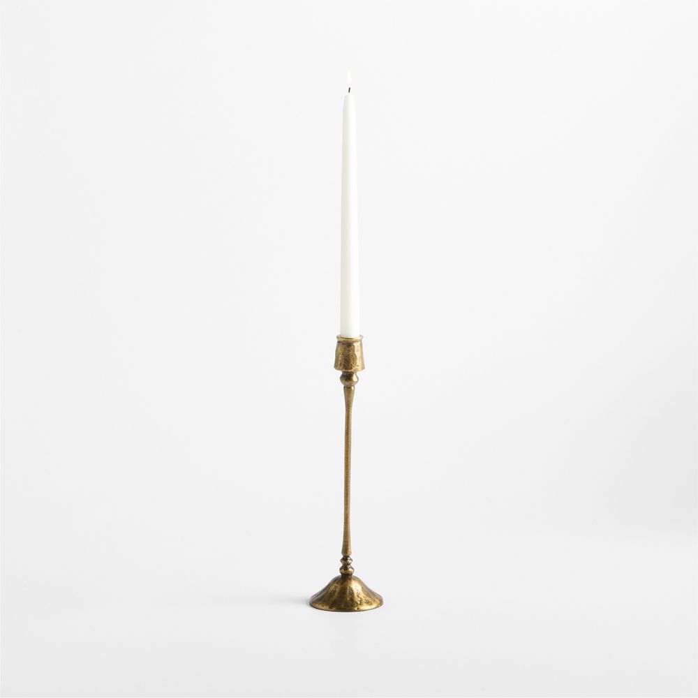 Luce Brass Taper Candle Holders 4.5"-16"