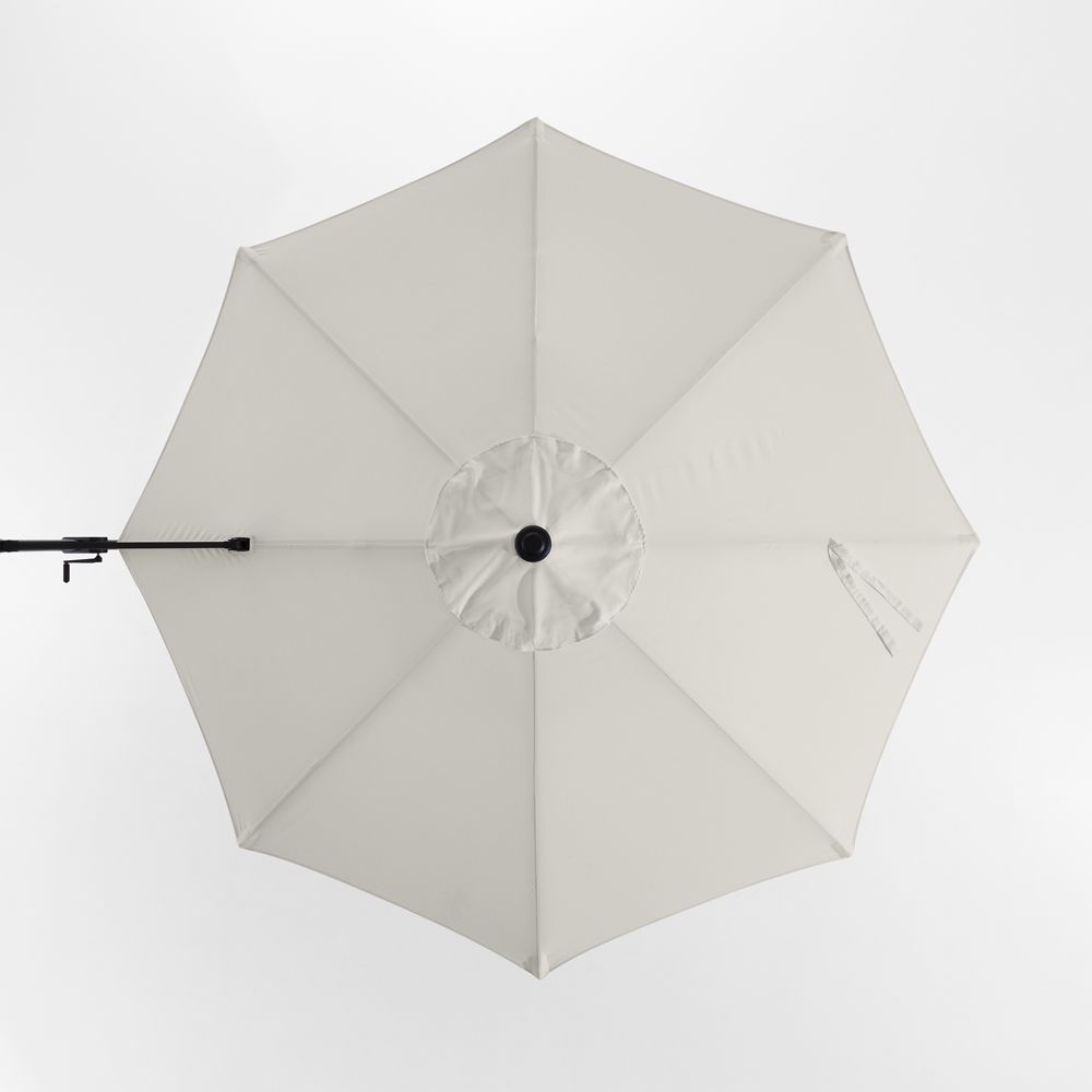 10' Round Sunbrella Cast Silver Outdoor Cantilever Patio Umbrella Cover