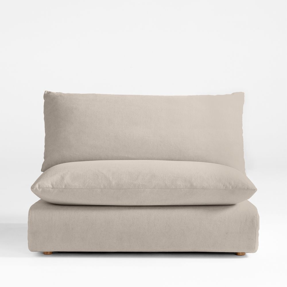 Unwind Armless Chair Slipcovered Sectional Piece