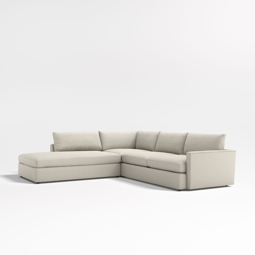 Lounge Deep 3-Piece L-Shaped Sectional Sofa with Bumper