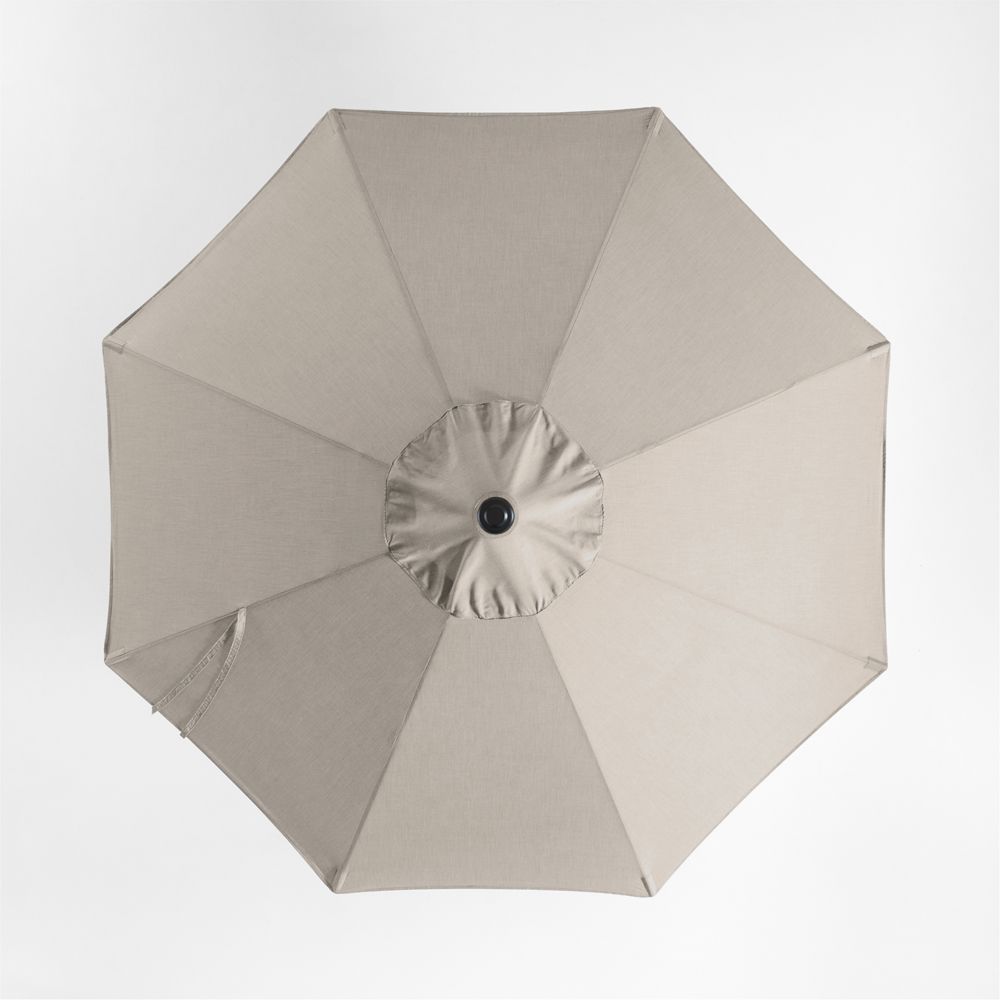 10' Round Sunbrella Cast Ash Brown Outdoor Patio Umbrella Cover