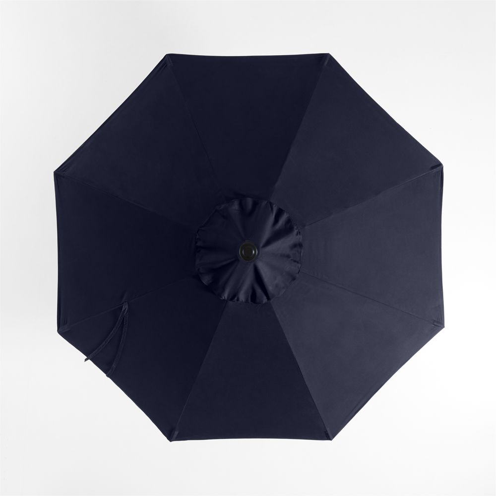 10' Round Sunbrella Canvas Navy Blue Outdoor Patio Umbrella Cover